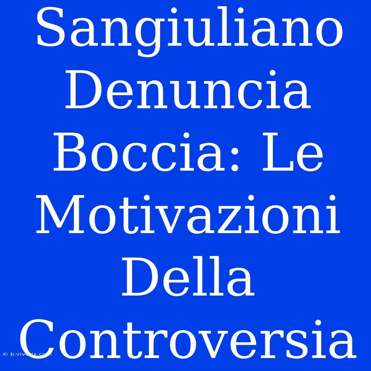 Sangiuliano Denuncia Boccia: Le Motivazioni Della Controversia