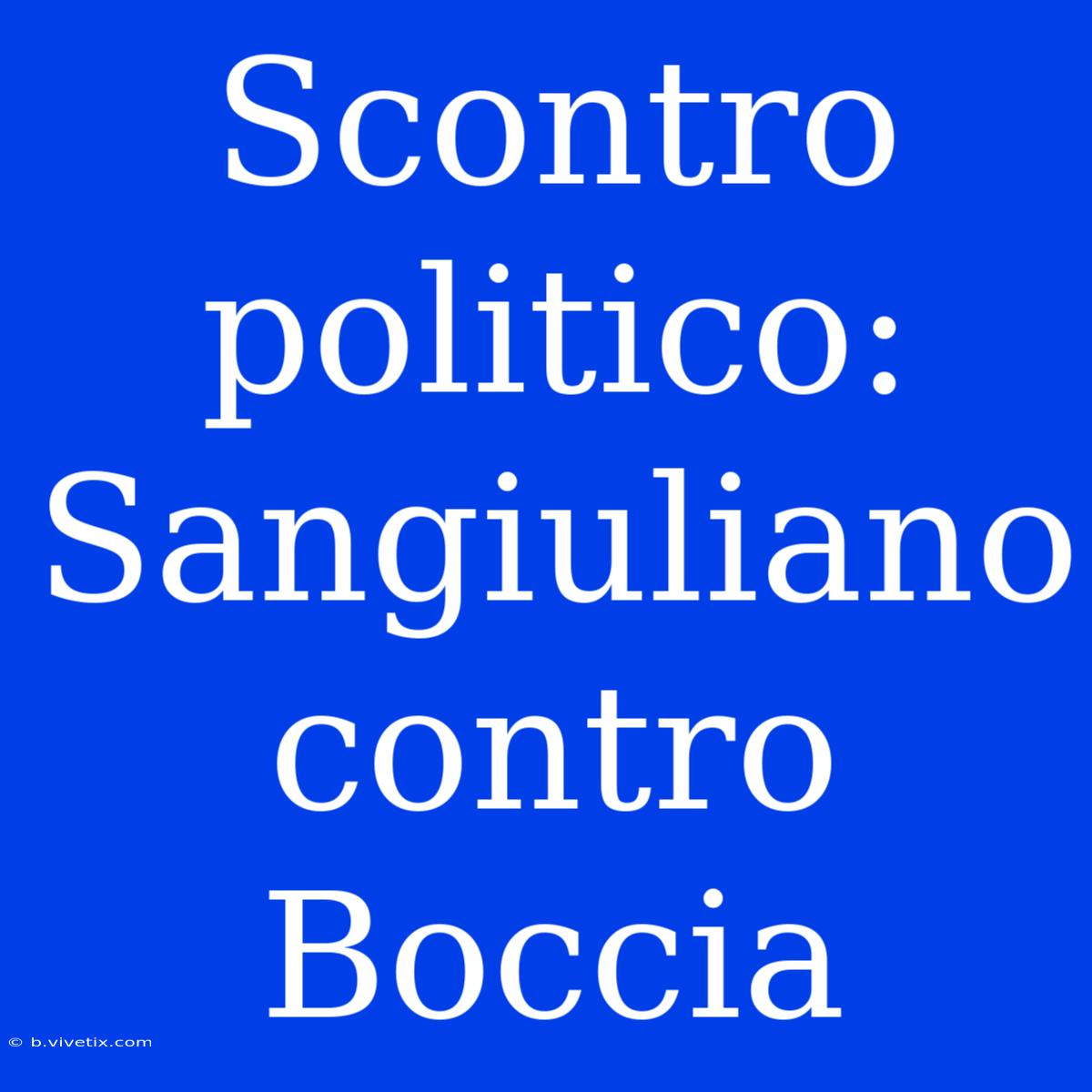 Scontro Politico: Sangiuliano Contro Boccia