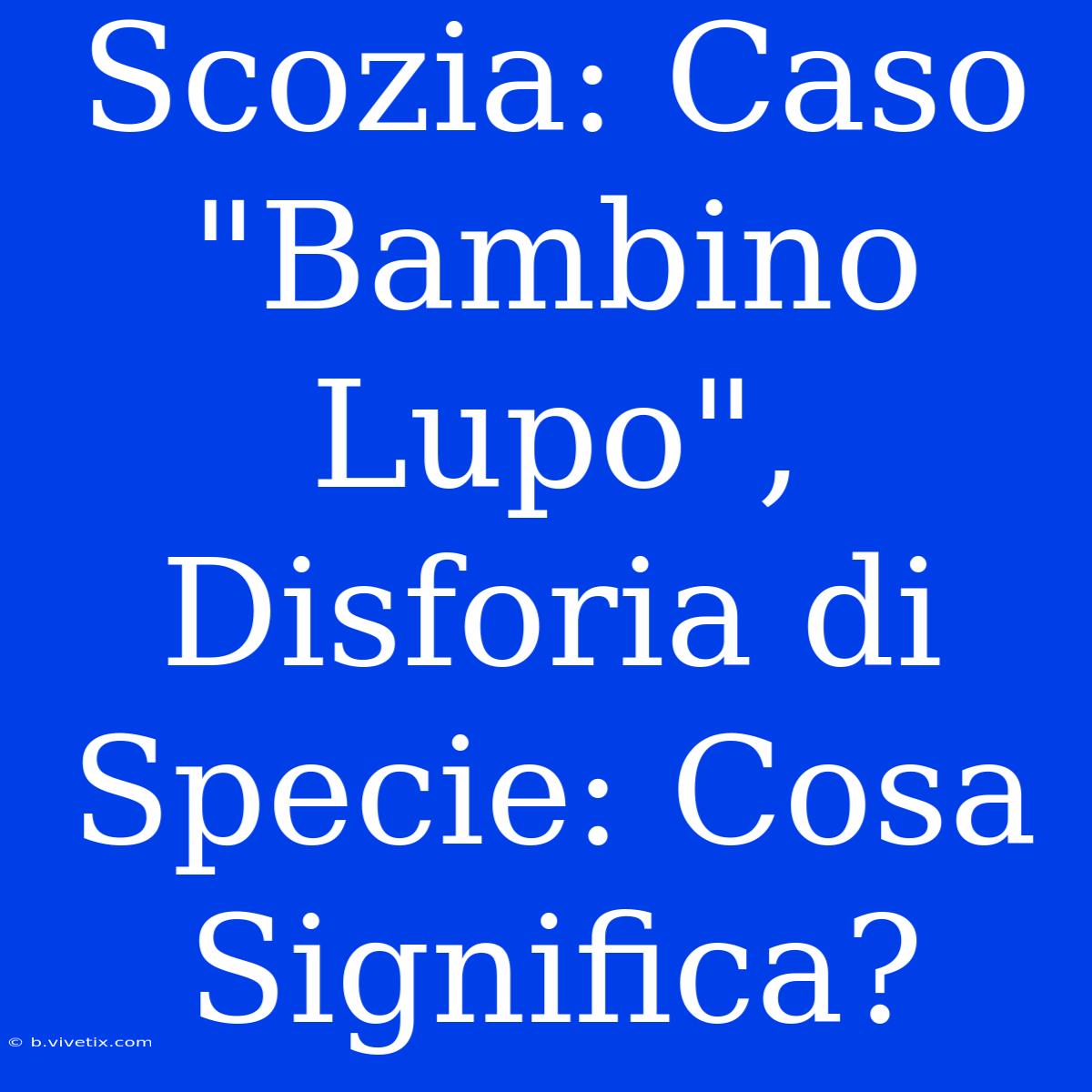 Scozia: Caso 