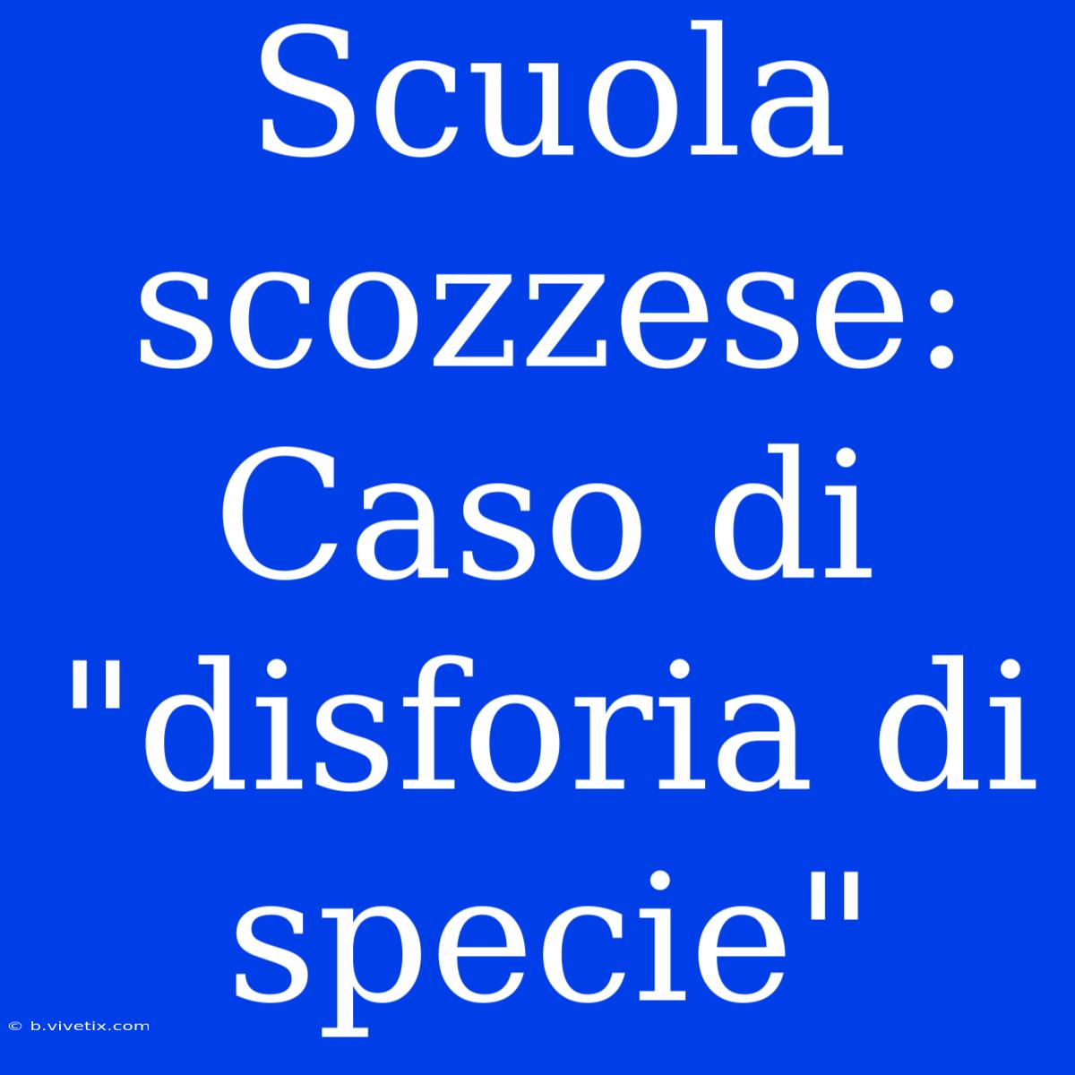 Scuola Scozzese: Caso Di 