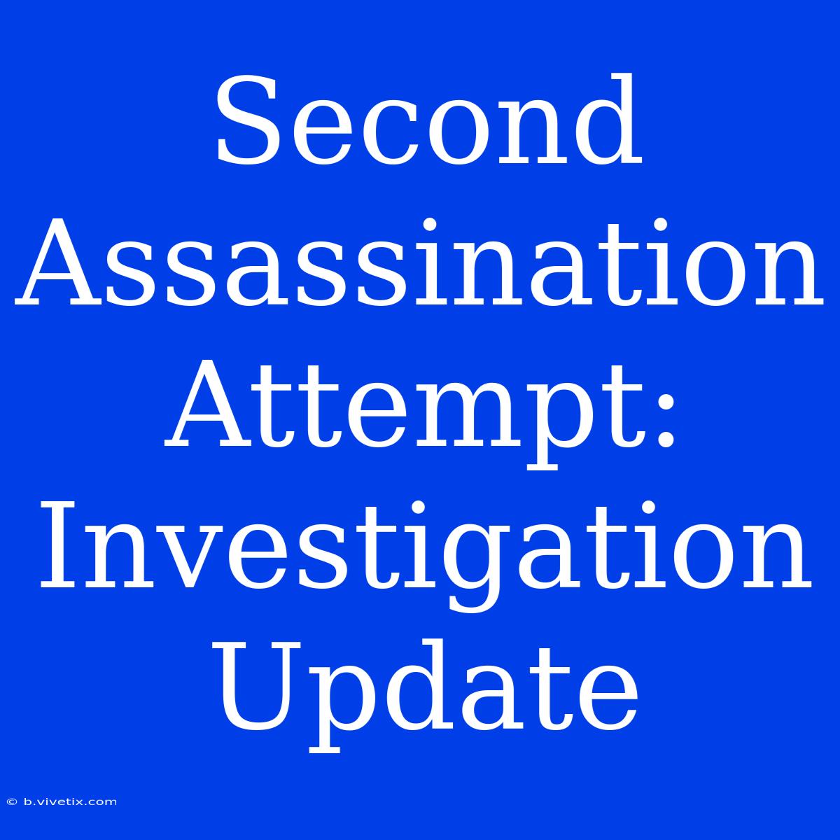 Second Assassination Attempt: Investigation Update