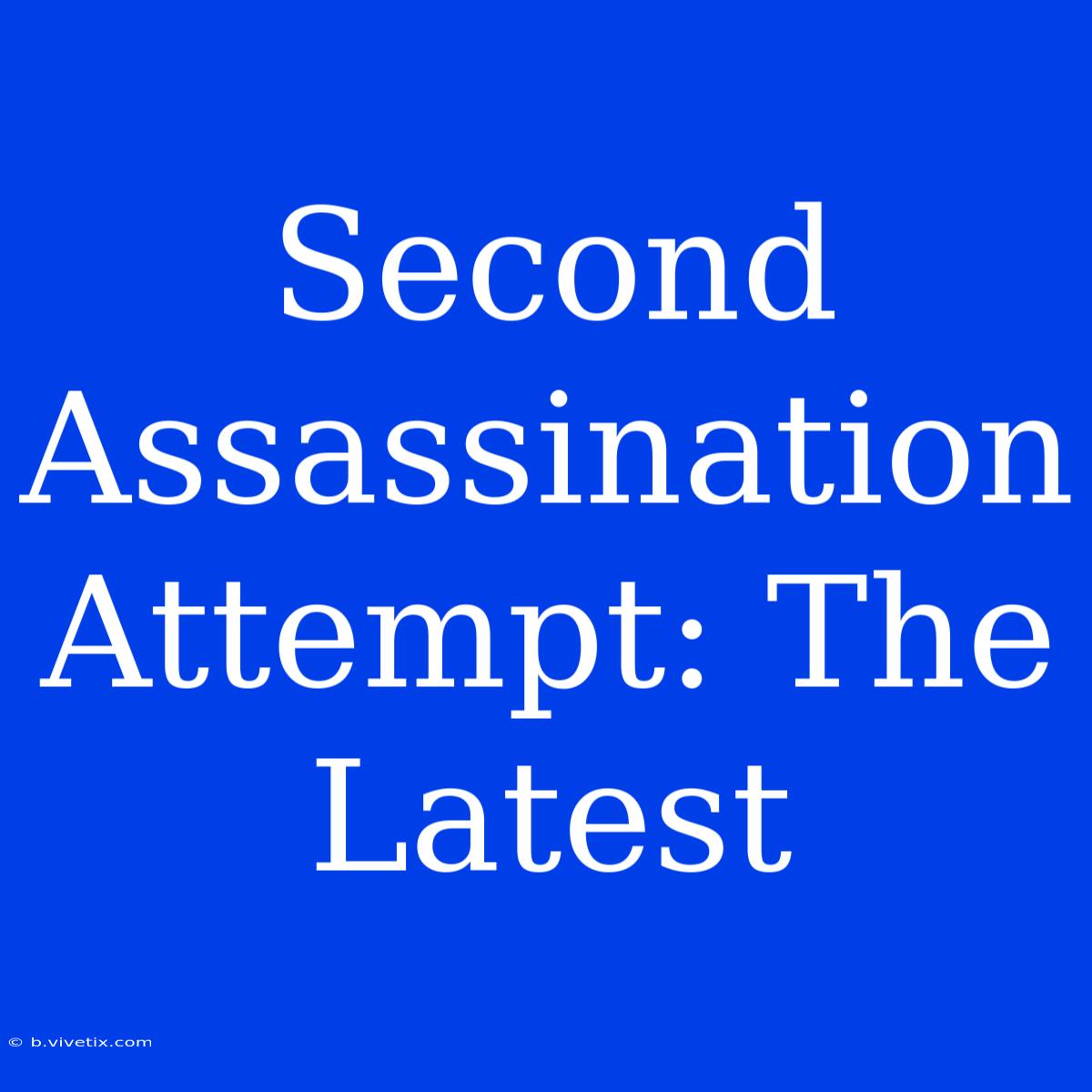 Second Assassination Attempt: The Latest