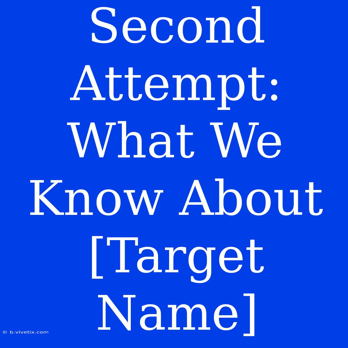 Second Attempt: What We Know About [Target Name] 