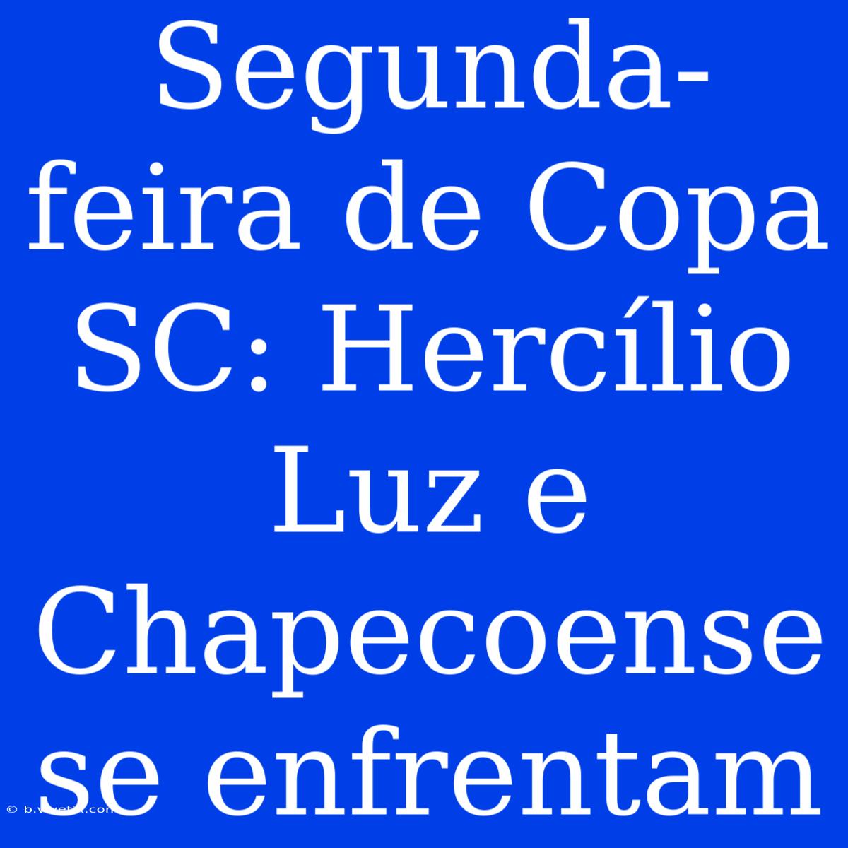 Segunda-feira De Copa SC: Hercílio Luz E Chapecoense Se Enfrentam