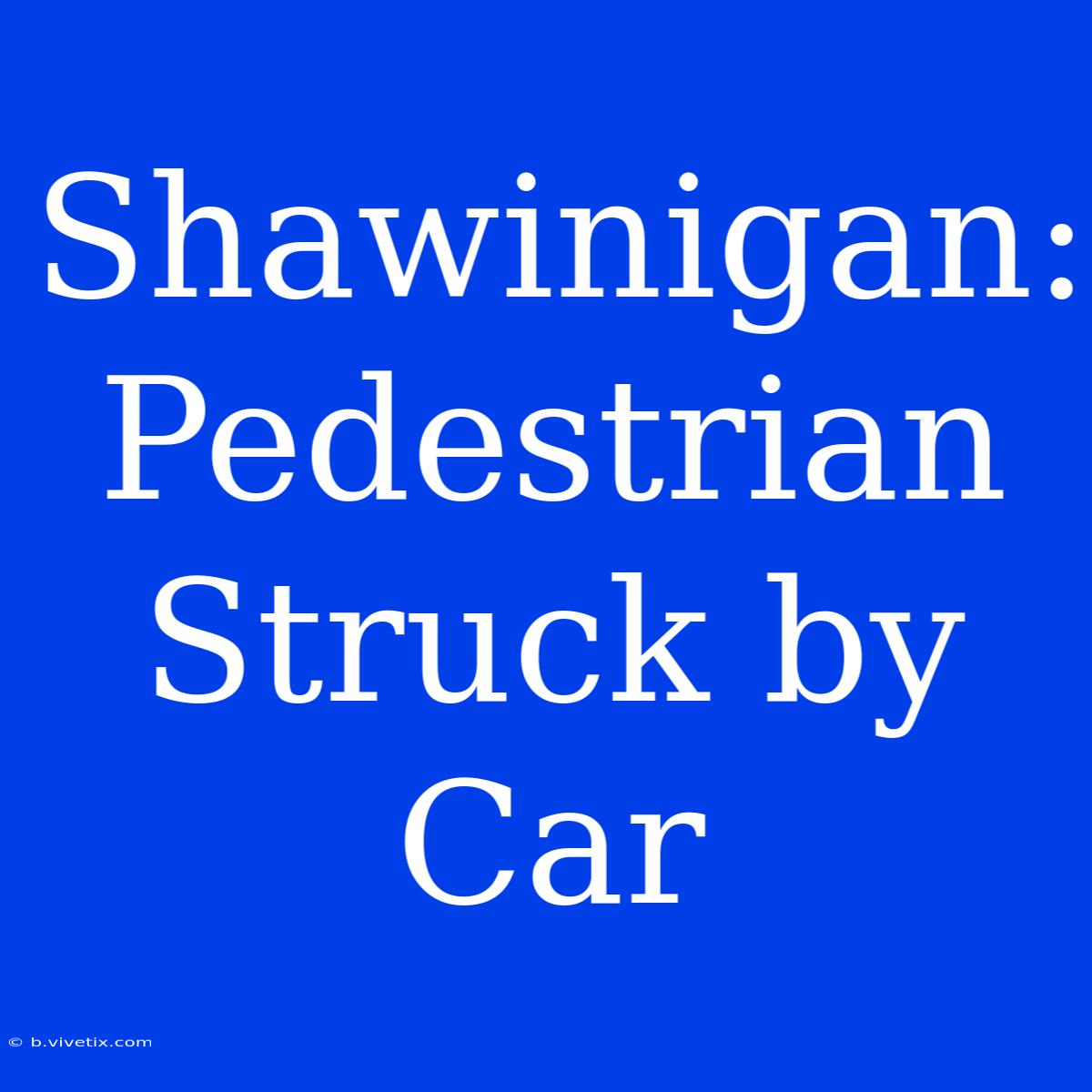 Shawinigan: Pedestrian Struck By Car