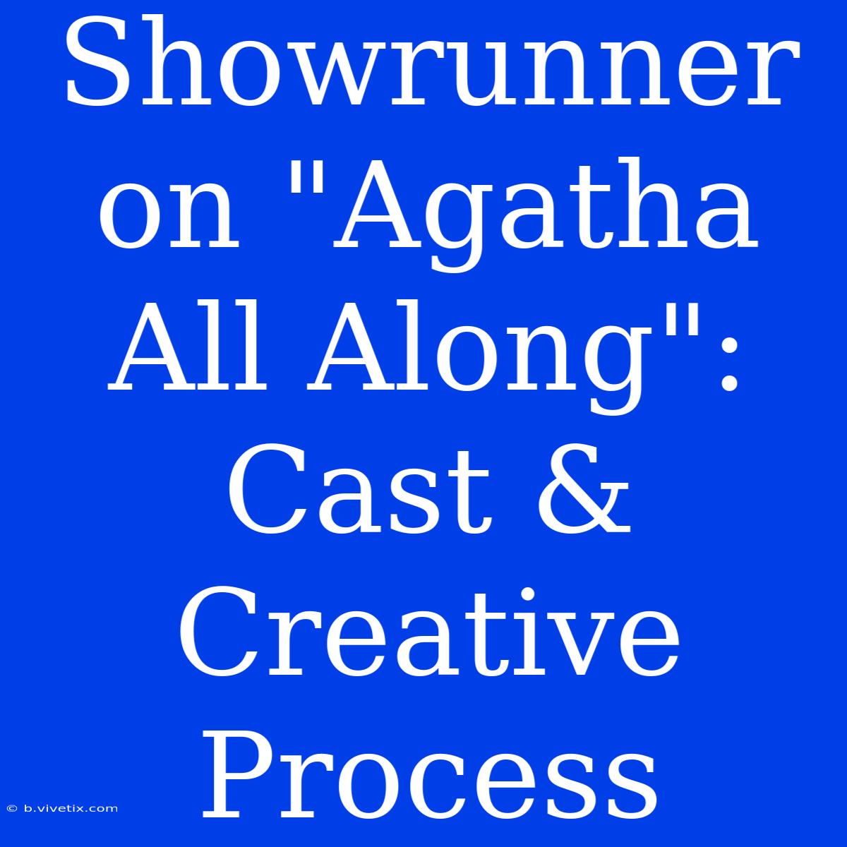 Showrunner On 