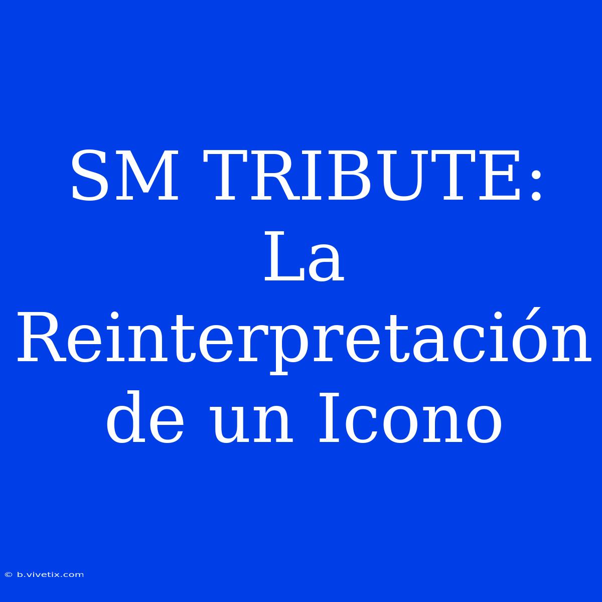 SM TRIBUTE: La Reinterpretación De Un Icono