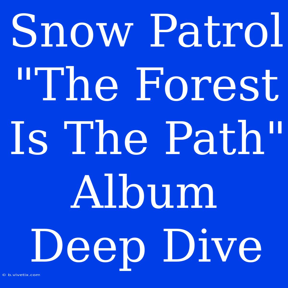 Snow Patrol 