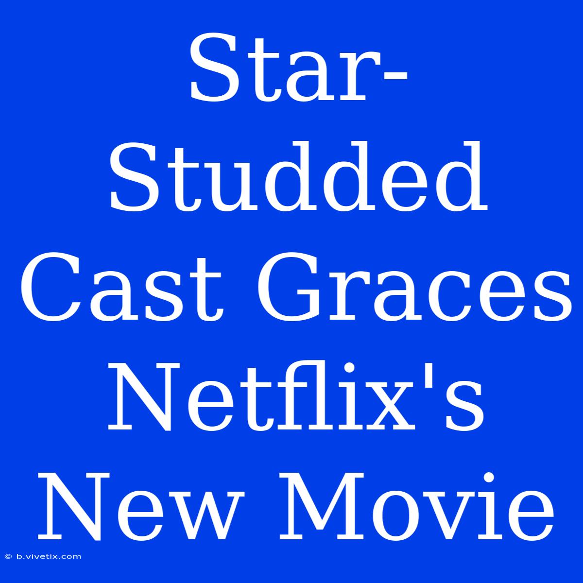 Star-Studded Cast Graces Netflix's New Movie