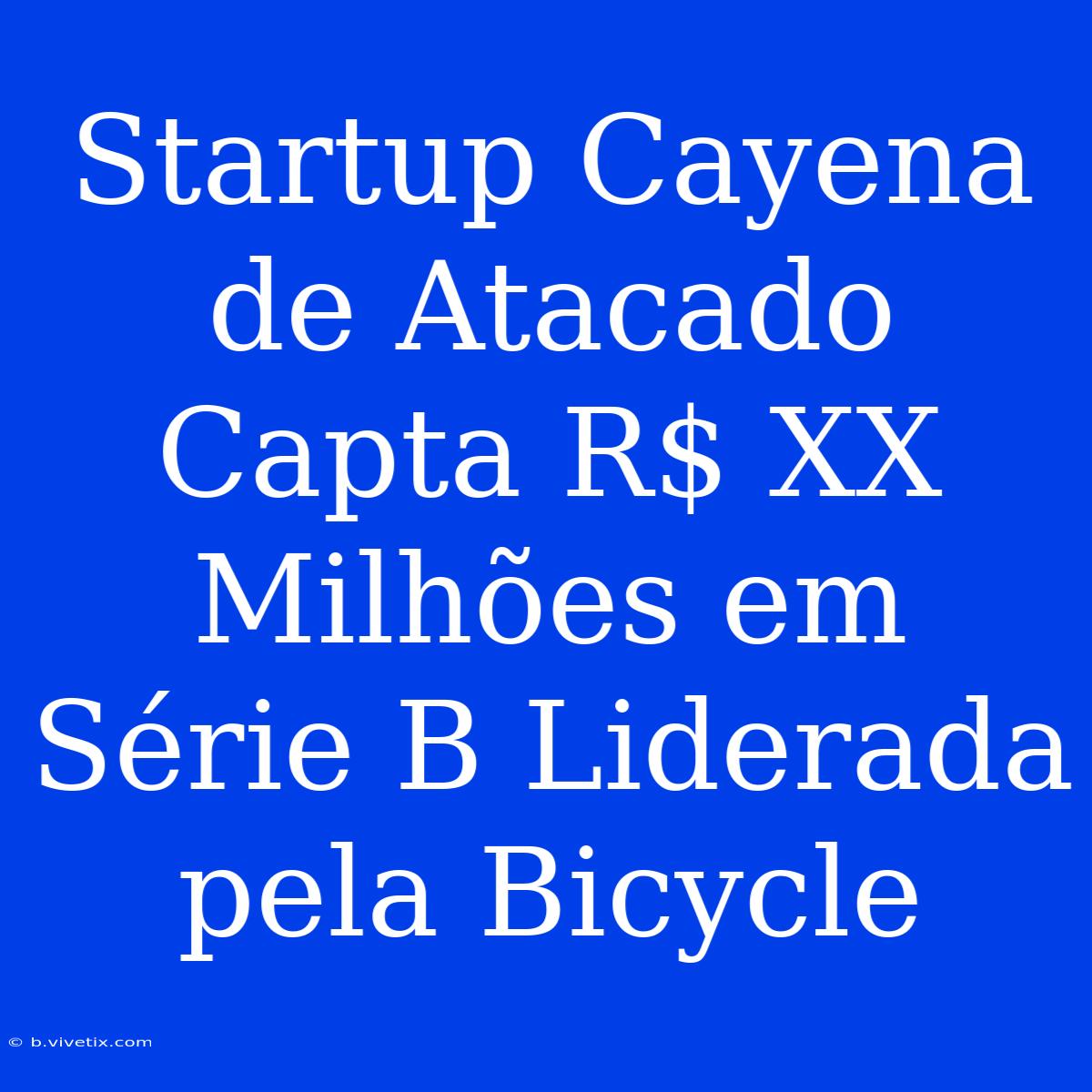 Startup Cayena De Atacado Capta R$ XX Milhões Em Série B Liderada Pela Bicycle