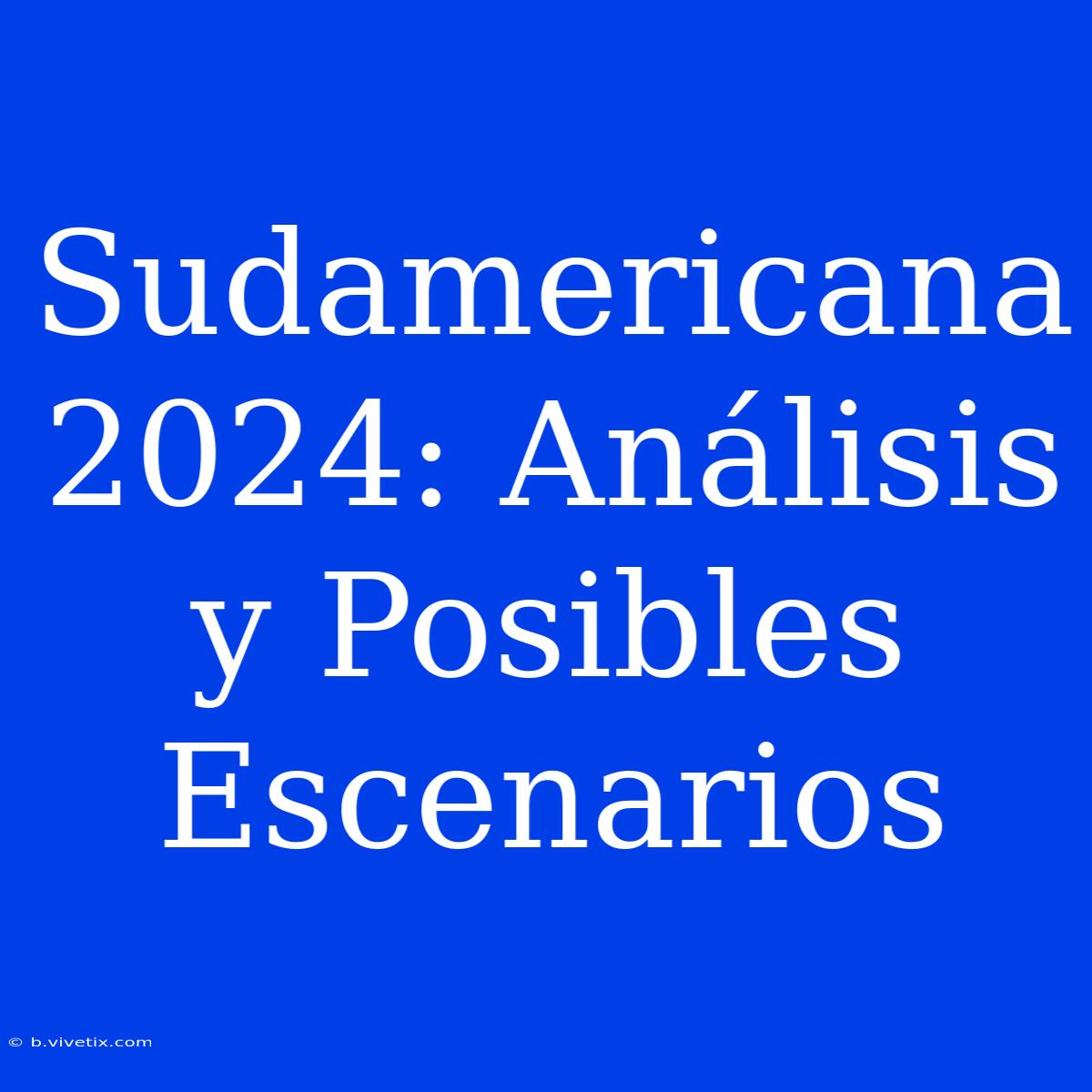 Sudamericana 2024: Análisis Y Posibles Escenarios