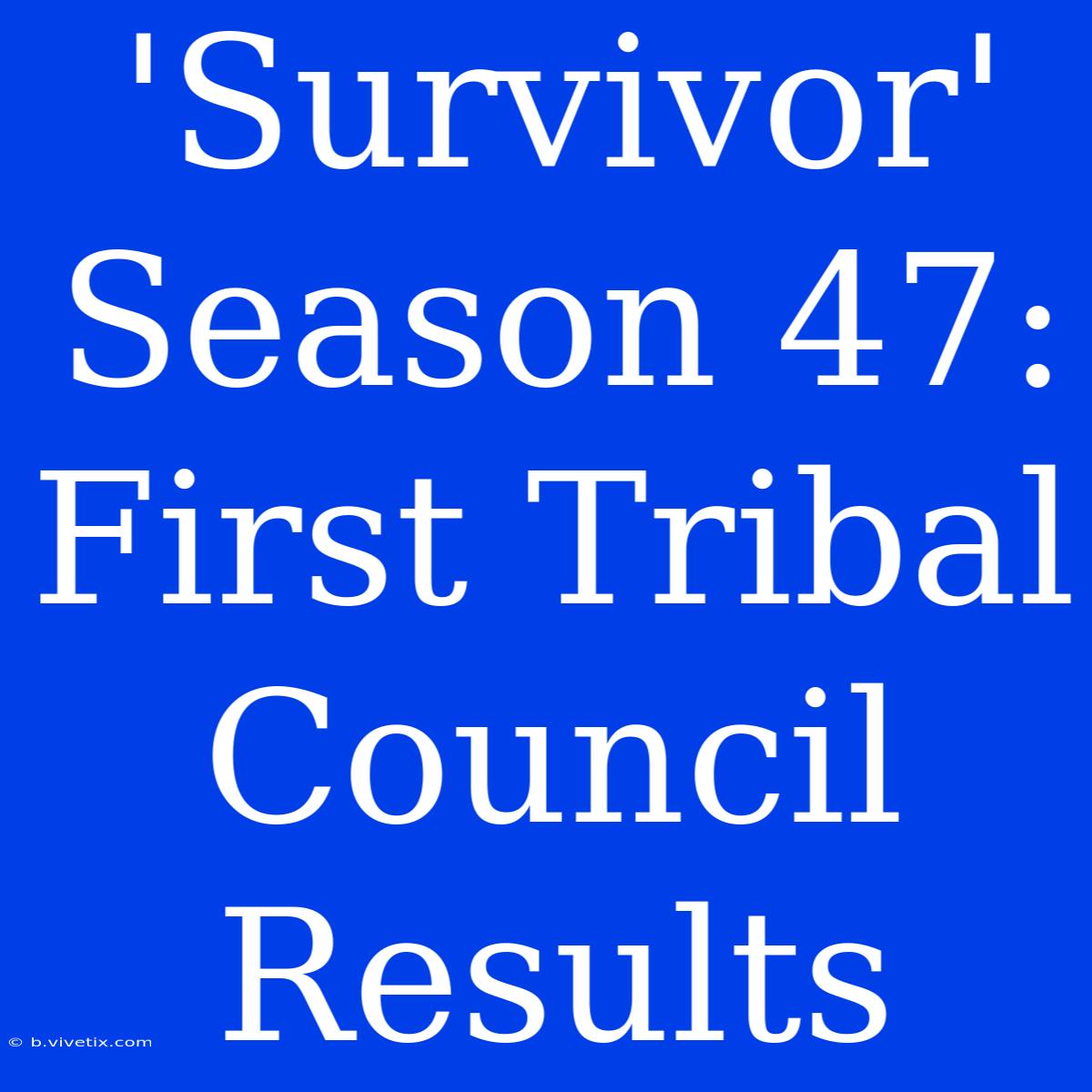 'Survivor' Season 47: First Tribal Council Results