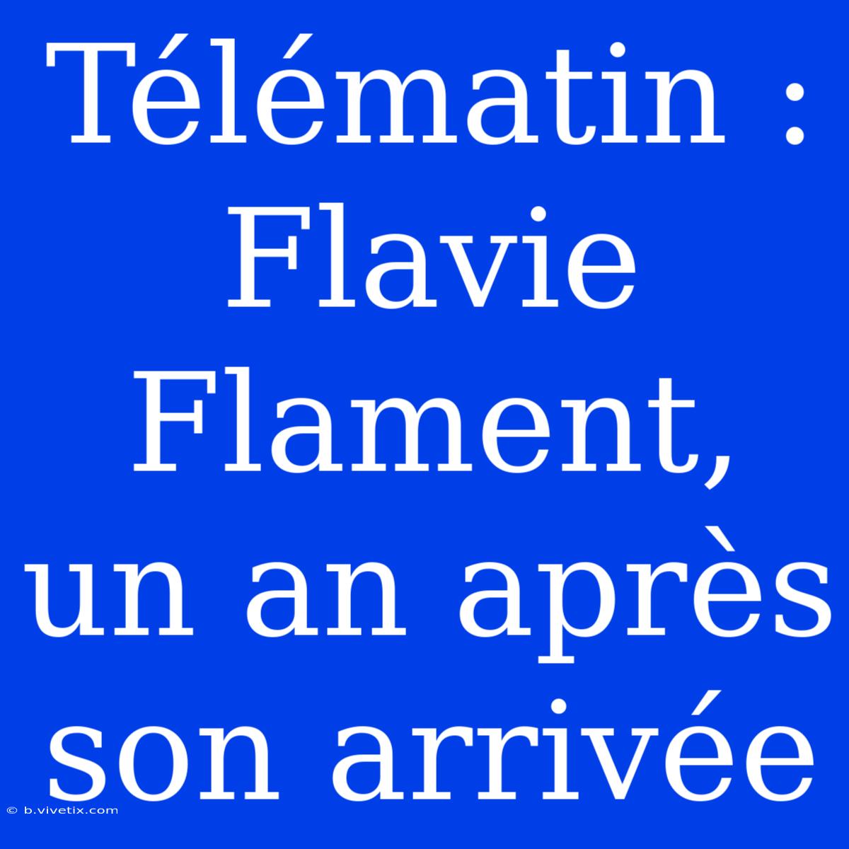 Télématin : Flavie Flament, Un An Après Son Arrivée