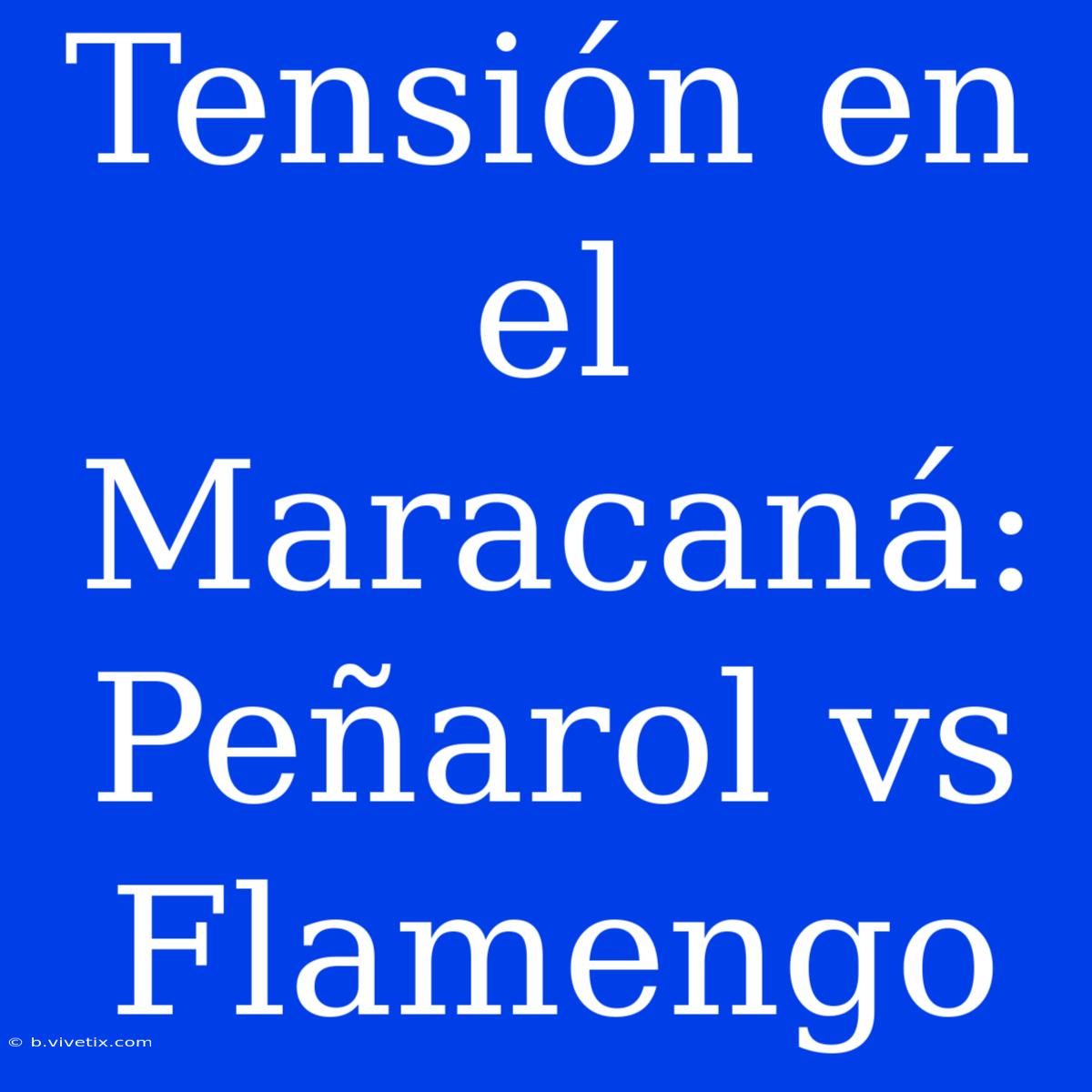 Tensión En El Maracaná: Peñarol Vs Flamengo