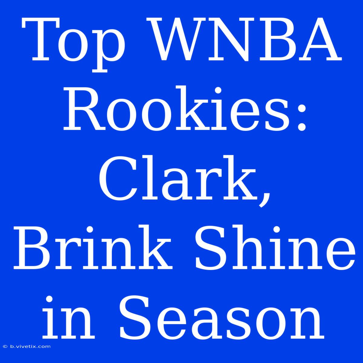 Top WNBA Rookies: Clark, Brink Shine In Season