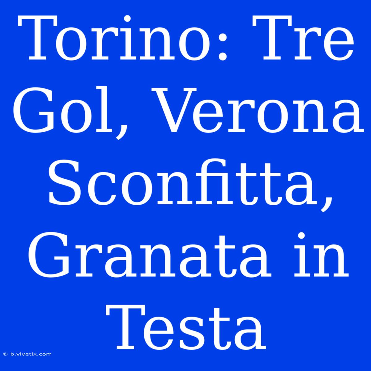 Torino: Tre Gol, Verona Sconfitta, Granata In Testa