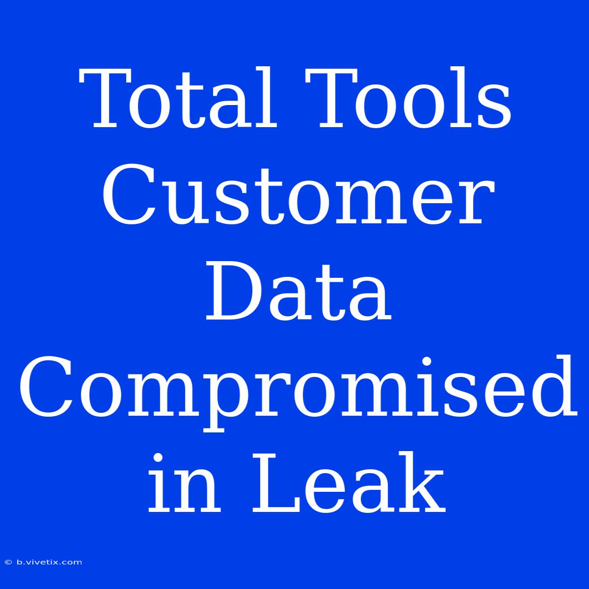 Total Tools Customer Data Compromised In Leak