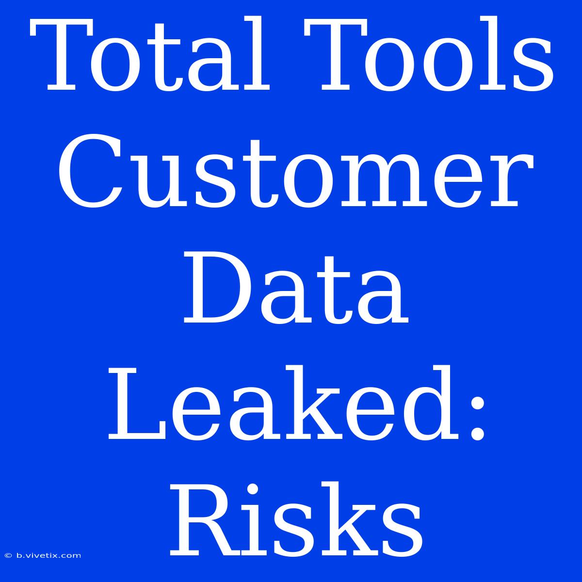 Total Tools Customer Data Leaked: Risks