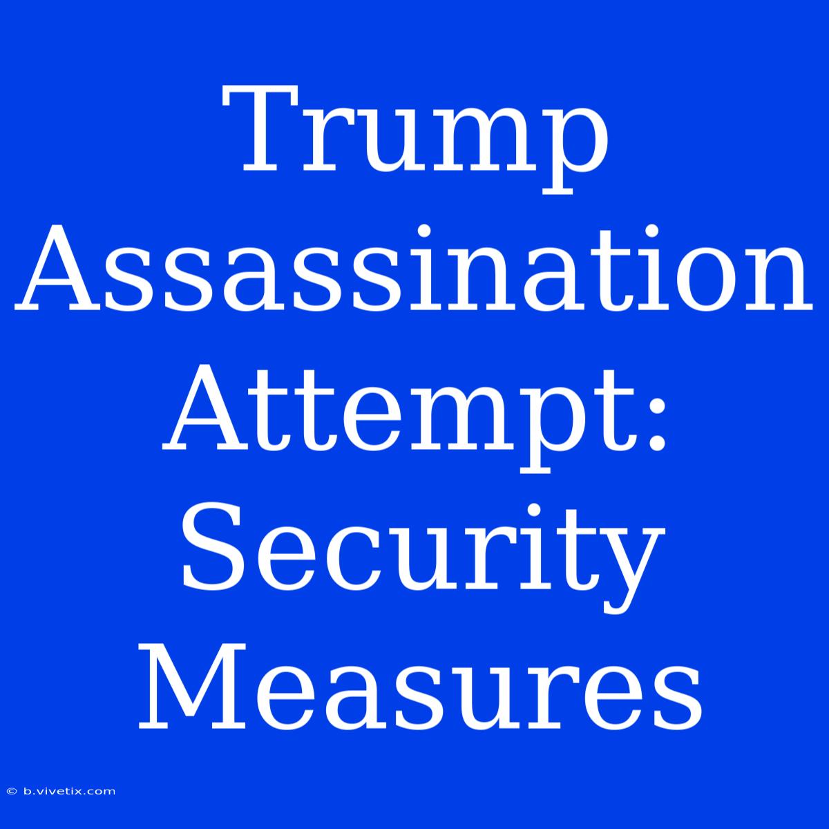 Trump Assassination Attempt: Security Measures 