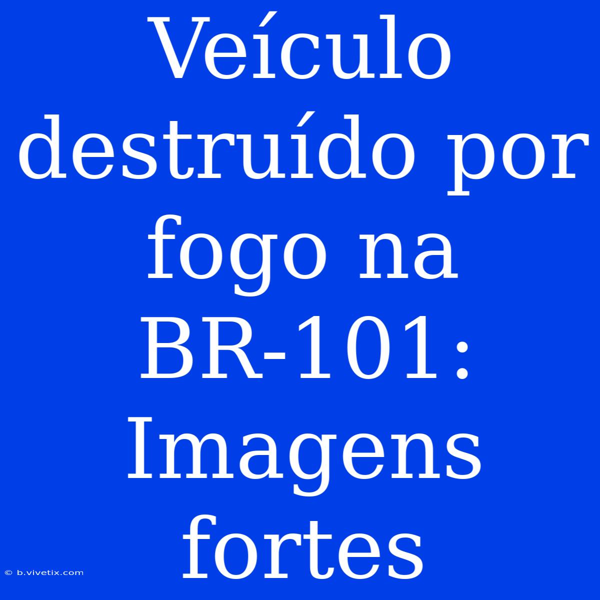 Veículo Destruído Por Fogo Na BR-101: Imagens Fortes