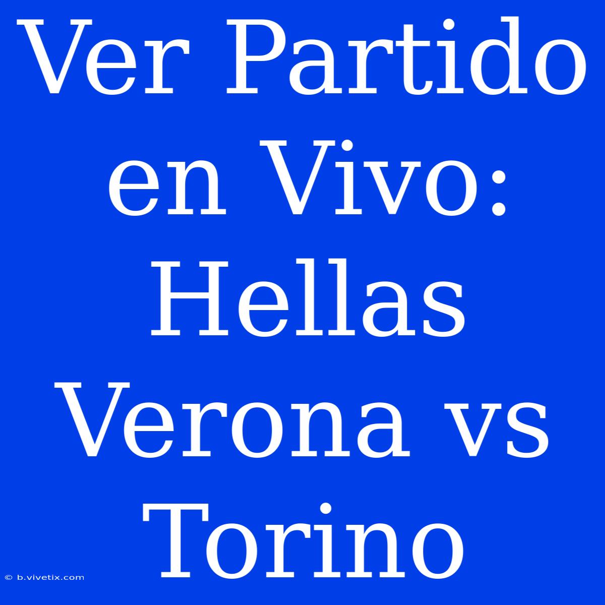 Ver Partido En Vivo: Hellas Verona Vs Torino