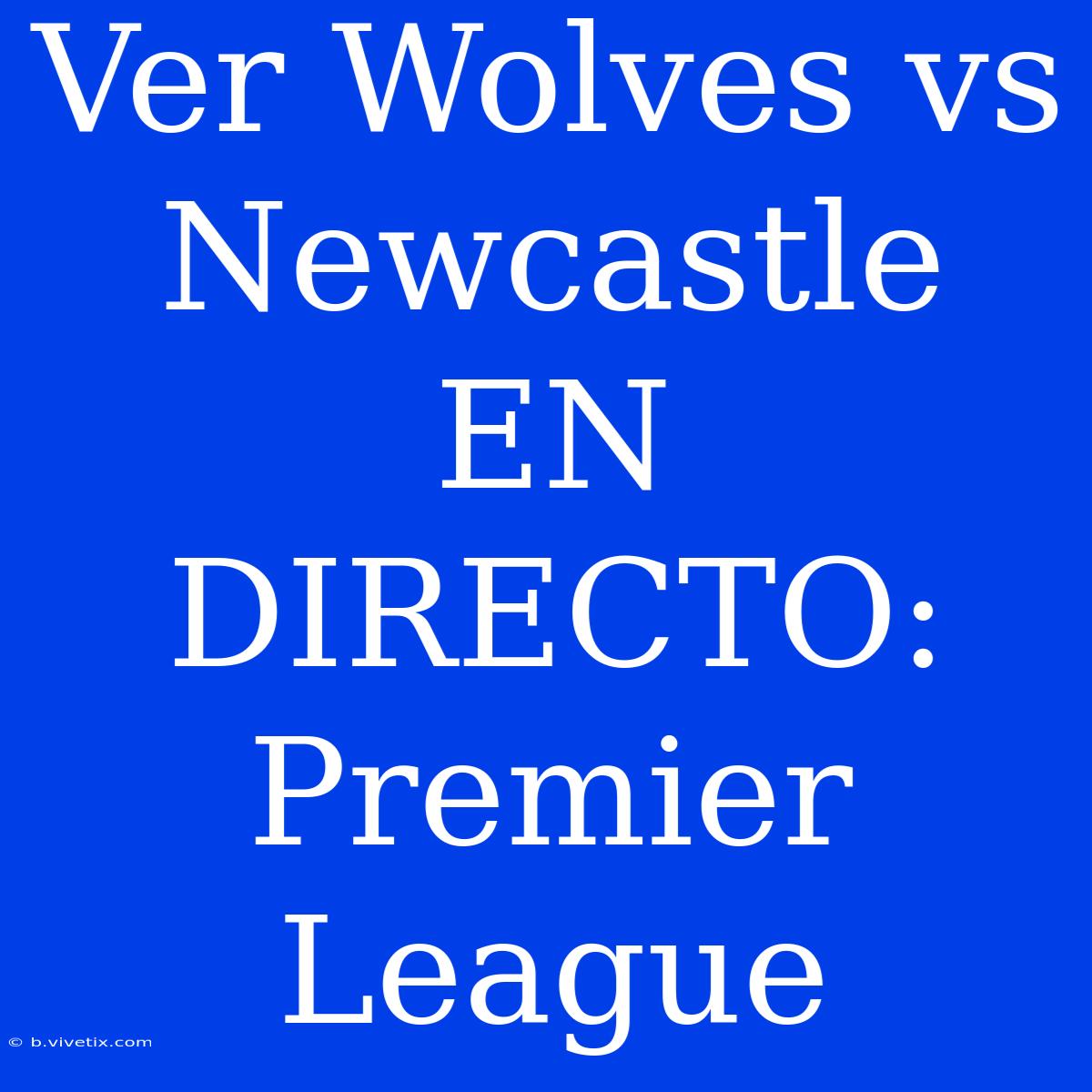 Ver Wolves Vs Newcastle EN DIRECTO: Premier League