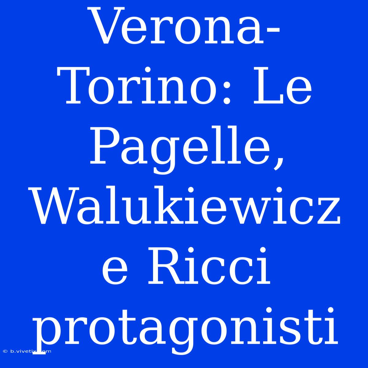 Verona-Torino: Le Pagelle, Walukiewicz E Ricci Protagonisti