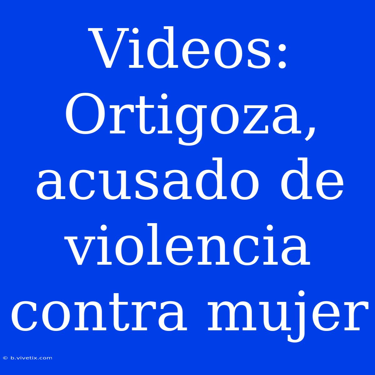 Videos: Ortigoza, Acusado De Violencia Contra Mujer 