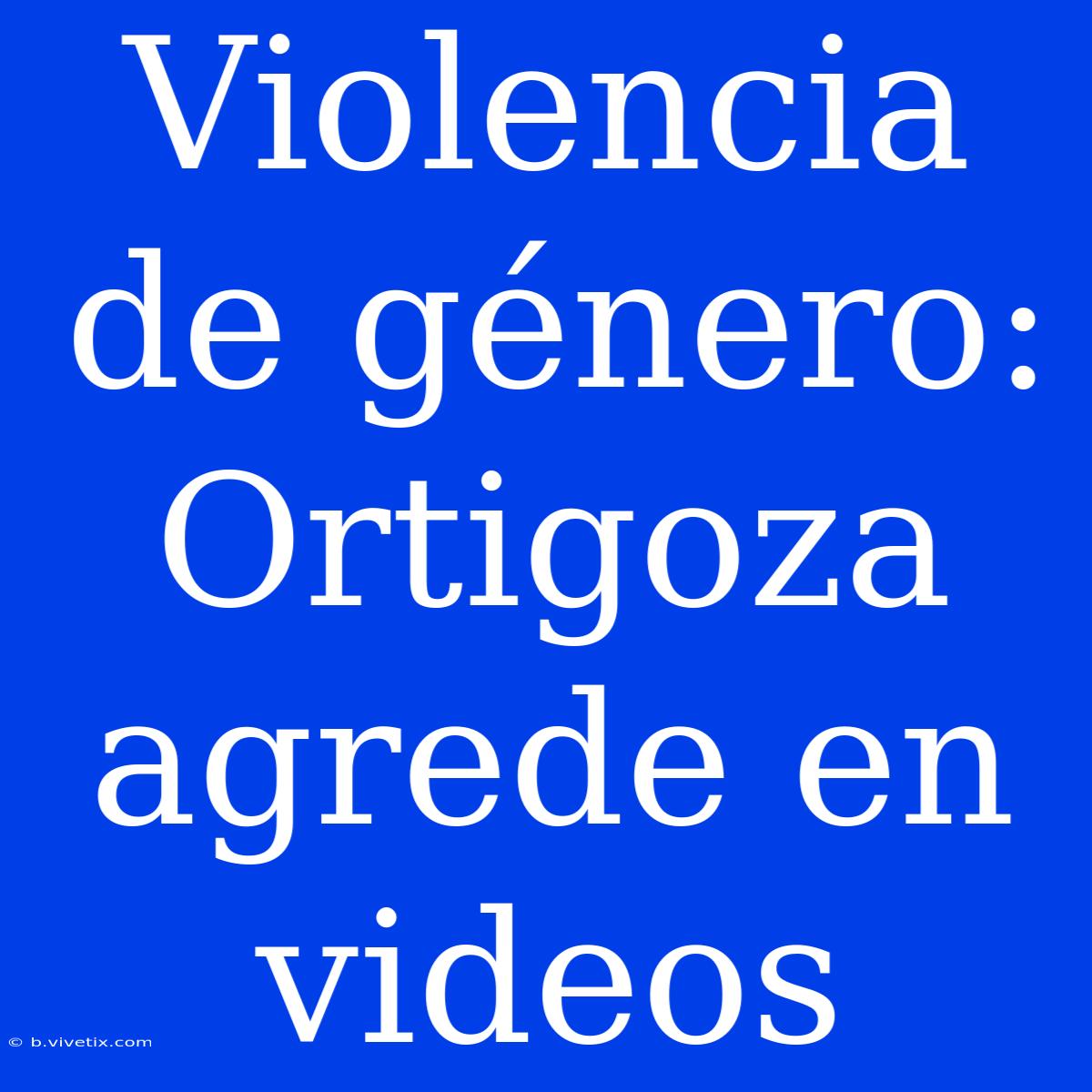 Violencia De Género: Ortigoza Agrede En Videos