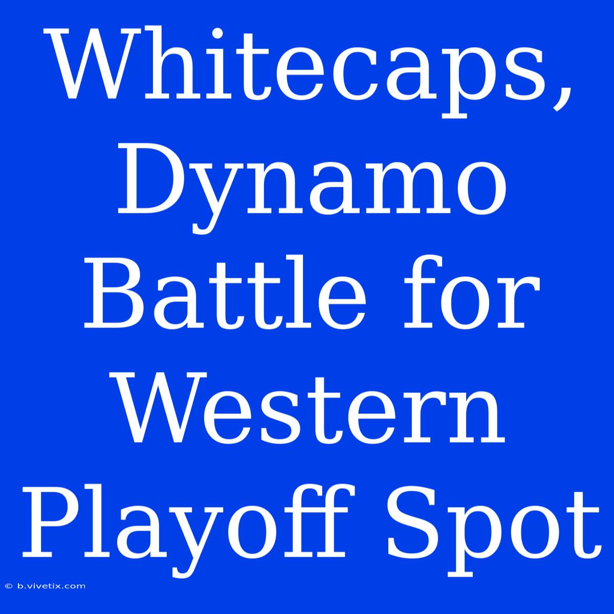 Whitecaps, Dynamo Battle For Western Playoff Spot