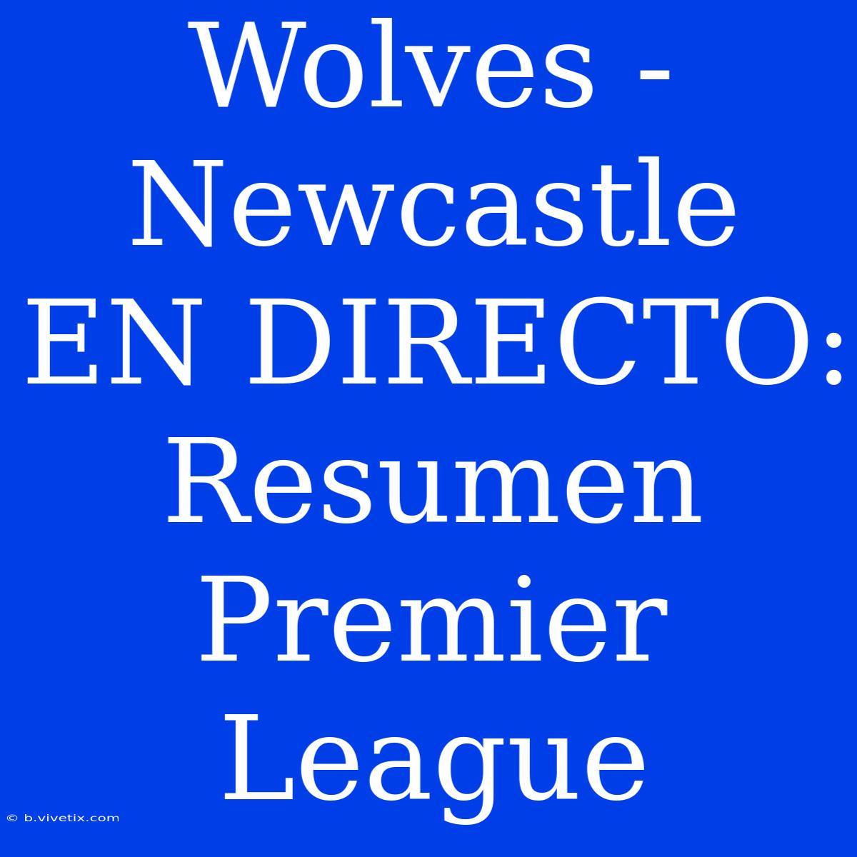 Wolves - Newcastle EN DIRECTO: Resumen Premier League