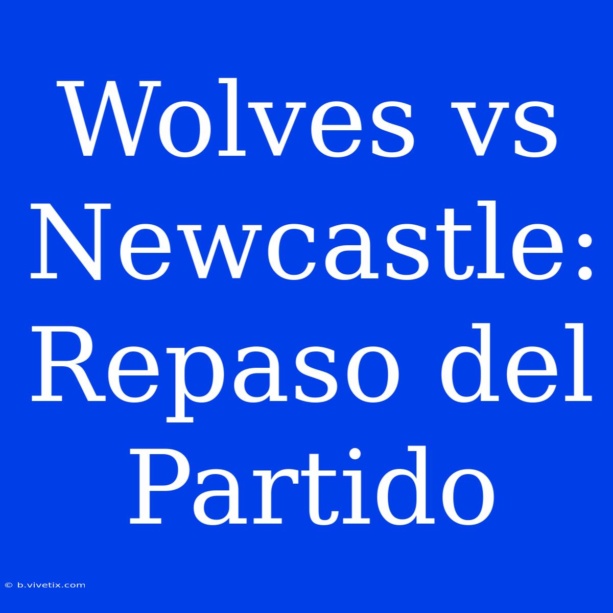 Wolves Vs Newcastle: Repaso Del Partido