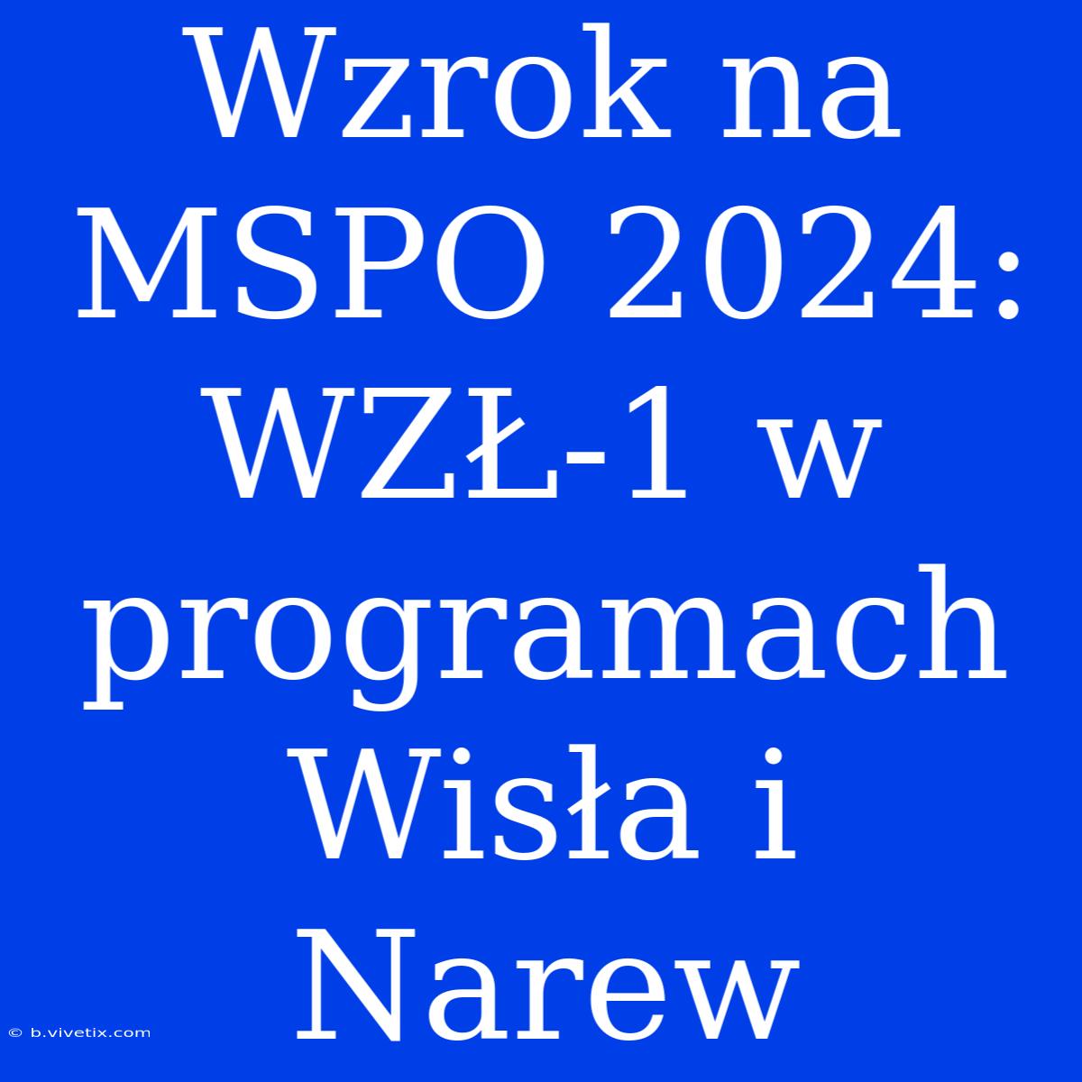 Wzrok Na MSPO 2024: WZŁ-1 W Programach Wisła I Narew