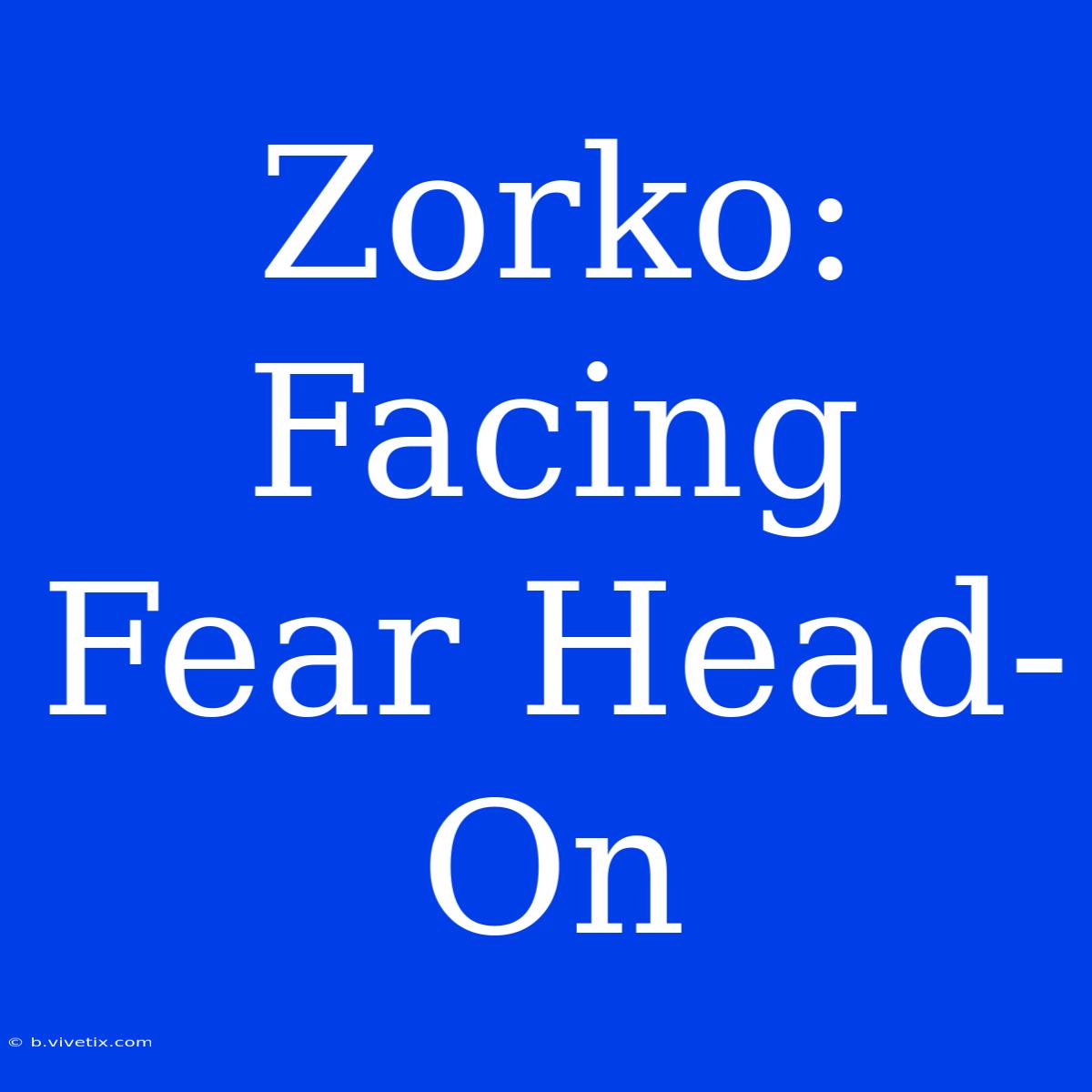 Zorko: Facing Fear Head-On