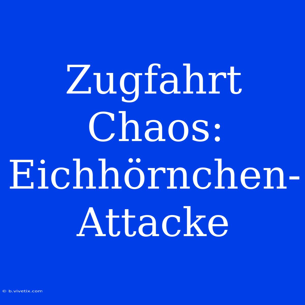 Zugfahrt Chaos: Eichhörnchen-Attacke