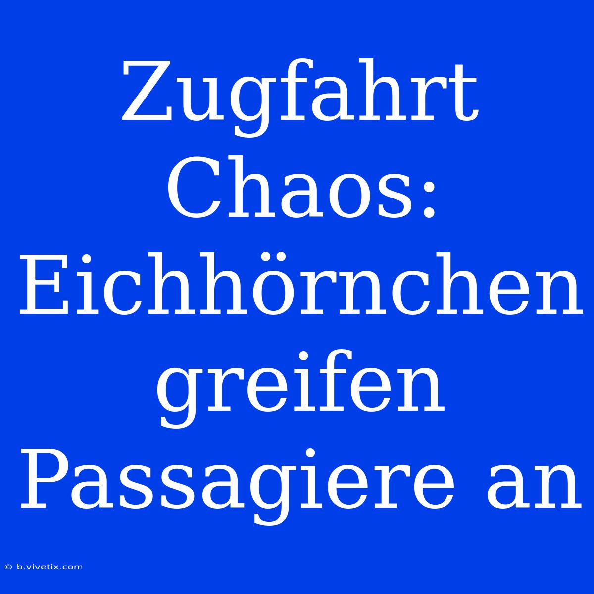 Zugfahrt Chaos: Eichhörnchen Greifen Passagiere An